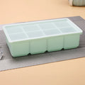WONDERFUL 8 Cavities Square Food Grade Non-Stick Whisky Silicone Ice Cube Tray Mold with Lids