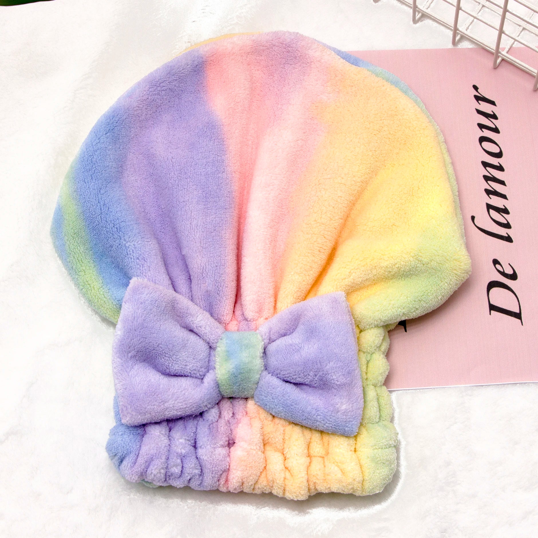 Cute Strong Absorbent Fast Drying Shower Warp Micro Fiber Microfibre Hair Towel