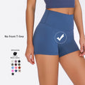 Xsunwing High Waist Women's Sports Feel Like Skin Lulu Workout Short Leggings Stretchy Quick Dry Sportswear Yoga Shorts WDQ2046