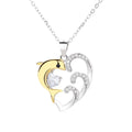 925 Silver Cute Wave Dolphin Animal Pendant Fish Necklace