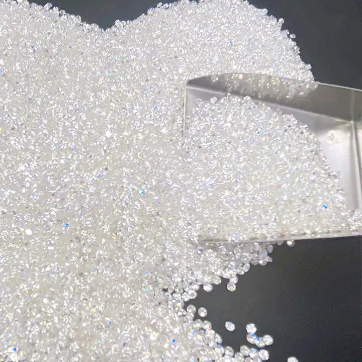SICGEM Top Manufacturer VVS1 Clarity D Color Round Melee Moissanite Stone 0.8mm to 2.9mm