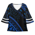 Wholesale Chiffon Shirts Polynesian Samoan Tribal Hawaiian Ladies Comfortable Tops Luxury Blouse Designs Custom Women Clothing