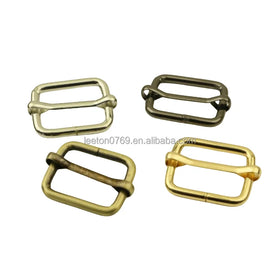 Stock Supply 25mm 1.0inch 25 X 20 X 3.8mm 4 Colors Metal Adjustable Slider Bag Buckle