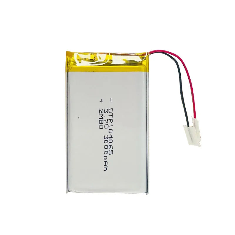 Deep Cycle DTP104065 3.7V 3000mAh Lipo Lithium Polymer Battery with CE/IEC62133 Certificates