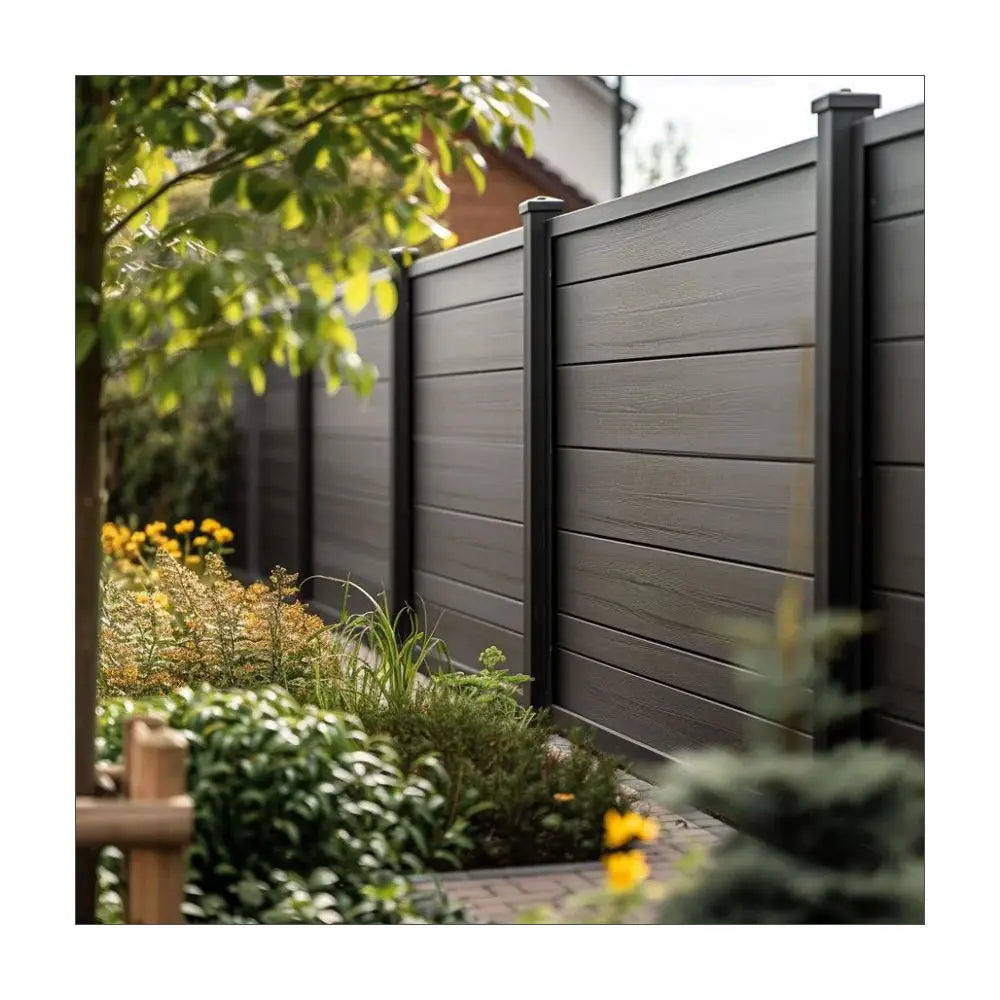 Wholesale Garden Privacy Safety Cheap Fence Panels UV Resistance Wood Plastic Composite Wpc Fence Boards