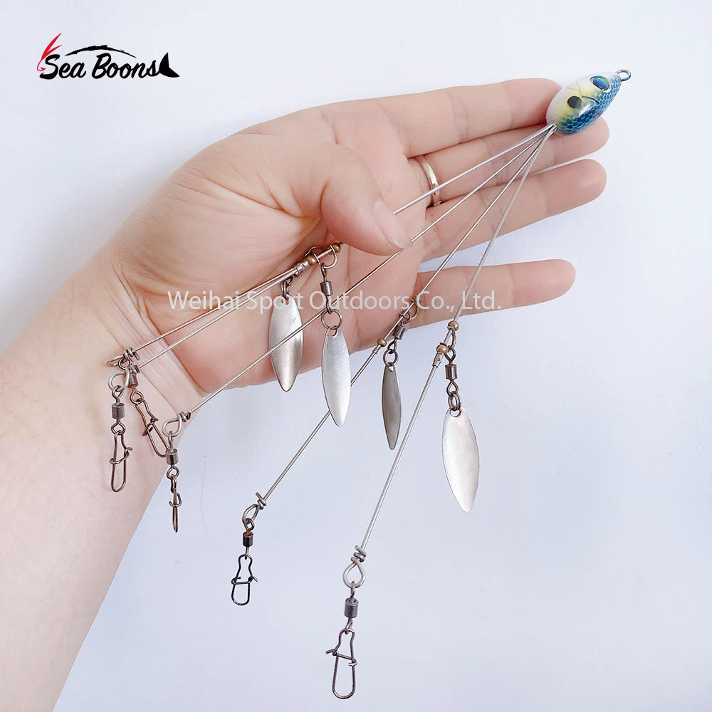 New 5 Arms Alabama Umbrella Rig Fishing Lure 21.5cm17g Bait Rigs With Barrel Swivels for Bass Lures