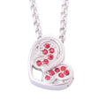Christian Urn Lockets Ash Red Crystal Butterfly Heart Cremation Jewelry Stainless Steel Pet Keepsake Pendant Memory Ashes Holder