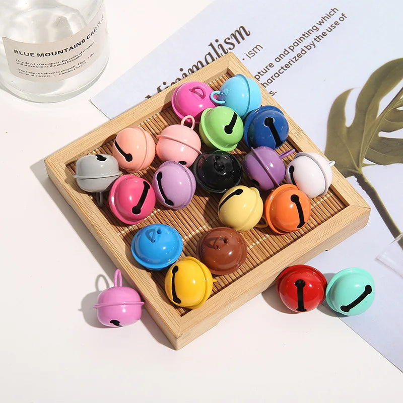 22mm Color Alloy Bell for Bag Key Ring Dog Buckle Pendant DIY Jewelry Accessories