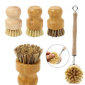 High-quality Beech Handle Pot Brush Natural Kitchen Wood Cleaning Brushes Reusable Wooden Kitchen Dish Scrub Brush