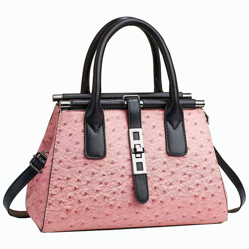 2023 Customised Logo Luxury Ladies Leather PU Handbags Casual Daily Zipper with Polyester Lining