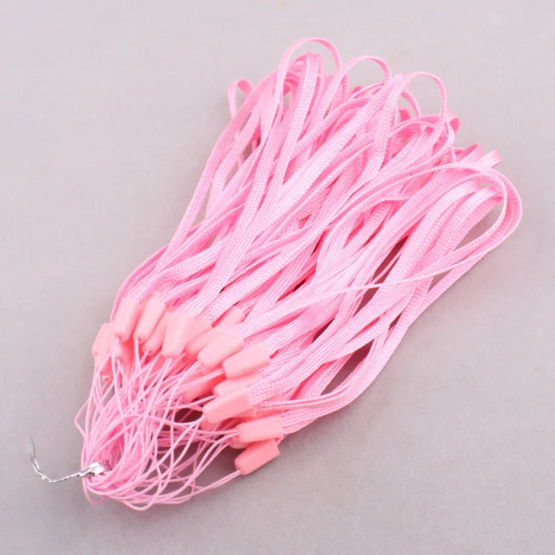 New Black Pink Nylon Wrist Strap Lanyard for Camera Cell Phone for Ipod Usb Mp3 Mp4