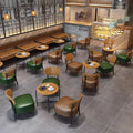 Hot Selling Modern Style Commercial Wooden Table Set Modern Light Luxury Coffee Shop Furniture MegaBDM