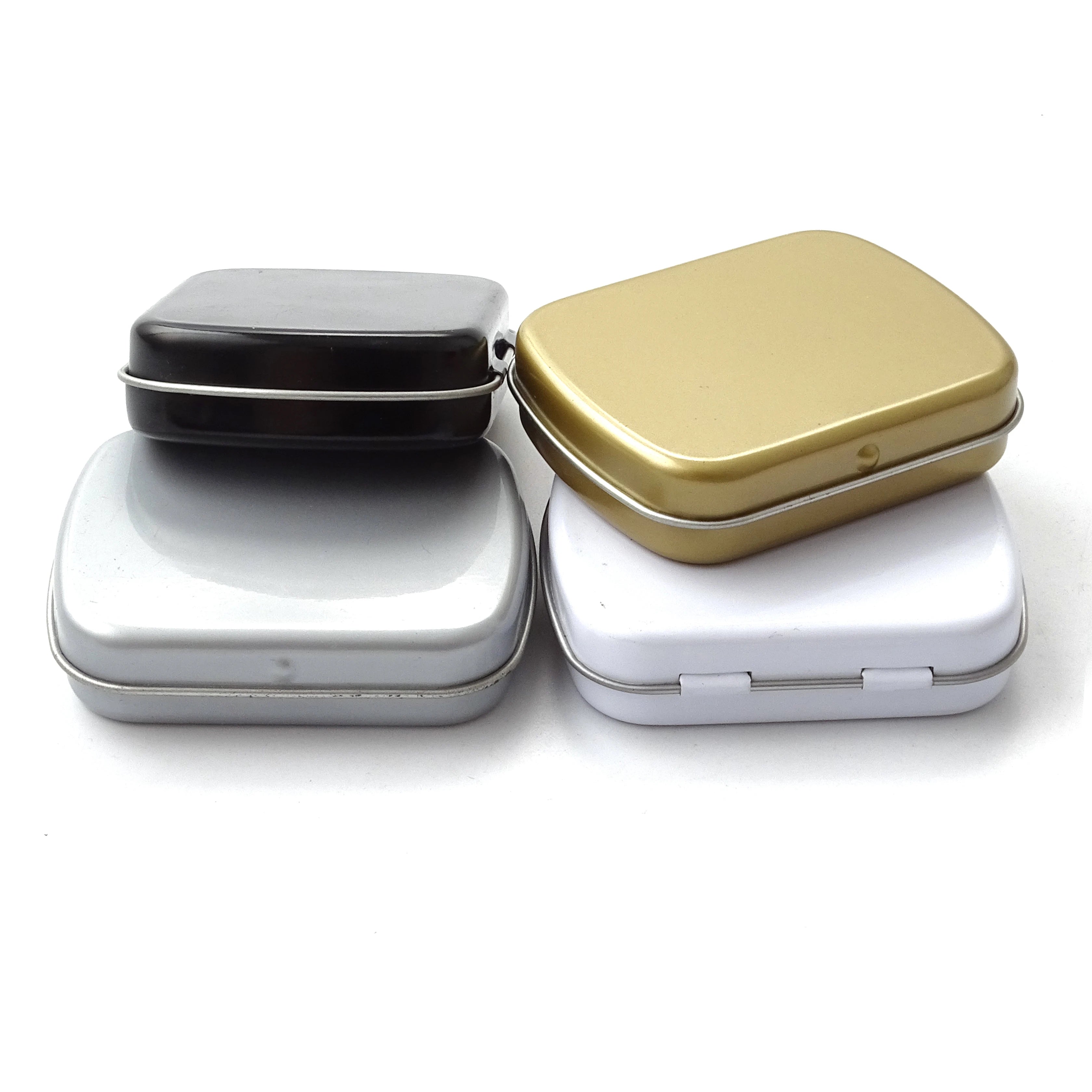Manufacturer Wholesale Metal Hinged Mini Small Mint Candy Tin Box