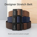 Hot Selling Designer Belt Elastic Canvas 1.5 Inch Custom Length Fashion Belt Casual Custom Logo Men's Belt MegaBDM