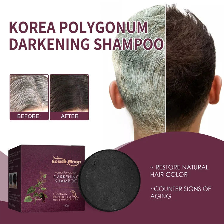 South Moon Polygonum Shampoo Soap  Hair Color Black Hair Bright Hair  Shampoo Soap
