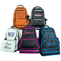 Sparkling Cheer Backpack With AB Rhinestones Bling Book Bag for Cheerleader Cheer Team Backpacks Black Cheer Bags for Athletes