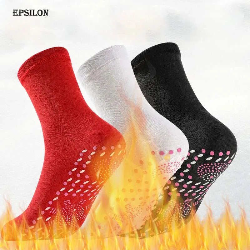 Epsilon Adjustable Self-Heating Pads Magnetic Tourmaline Therapy Arthritis Pain Relief Moxibustion Socks