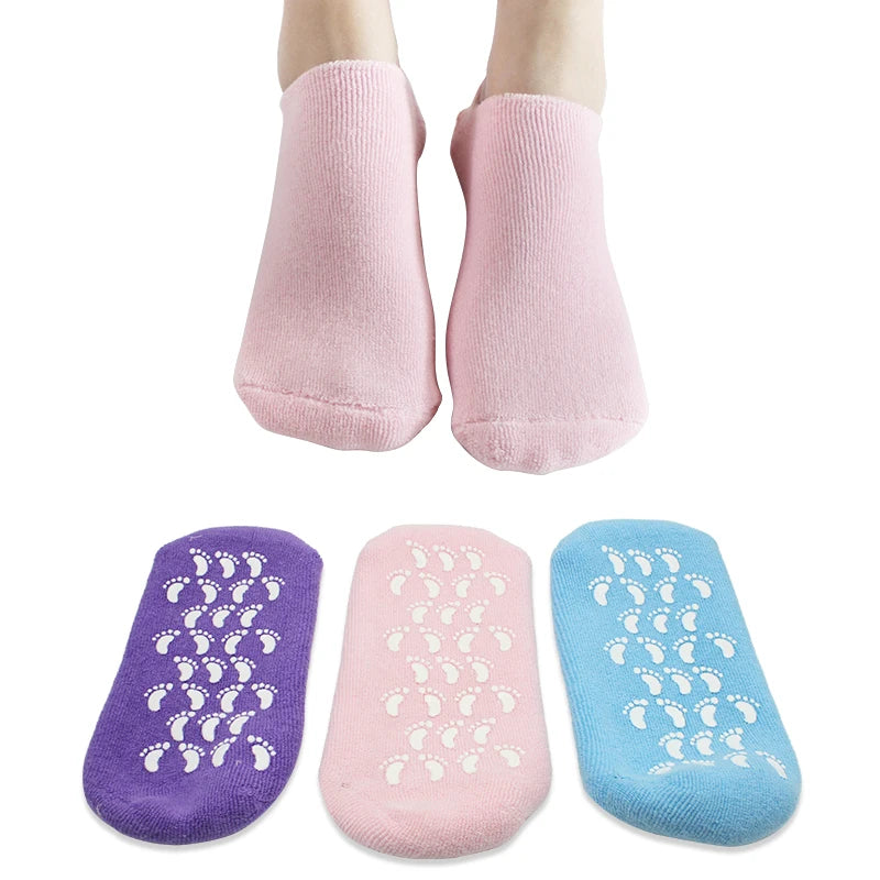 Moisturizing Foot Socks Gel Silicone Socks Stretcher Sleeve Gel Toe Rubber Silicone Socks for Women