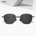 Titanium Light Weight Polygon Eye Shade Sunglasses Man Customisable Sun Glasses Gafas De Titanio Para Hombres
