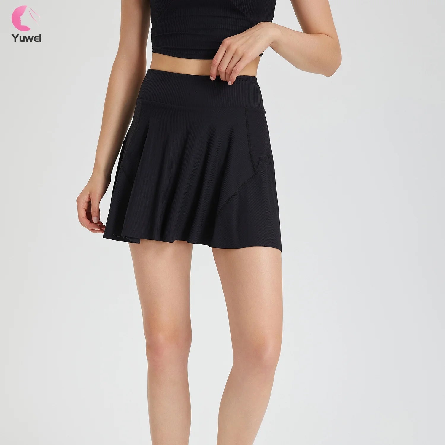 Women's High Waist Athletic Golf Skorts Tennis Skirt with Shorts featuring Convenient Pockets