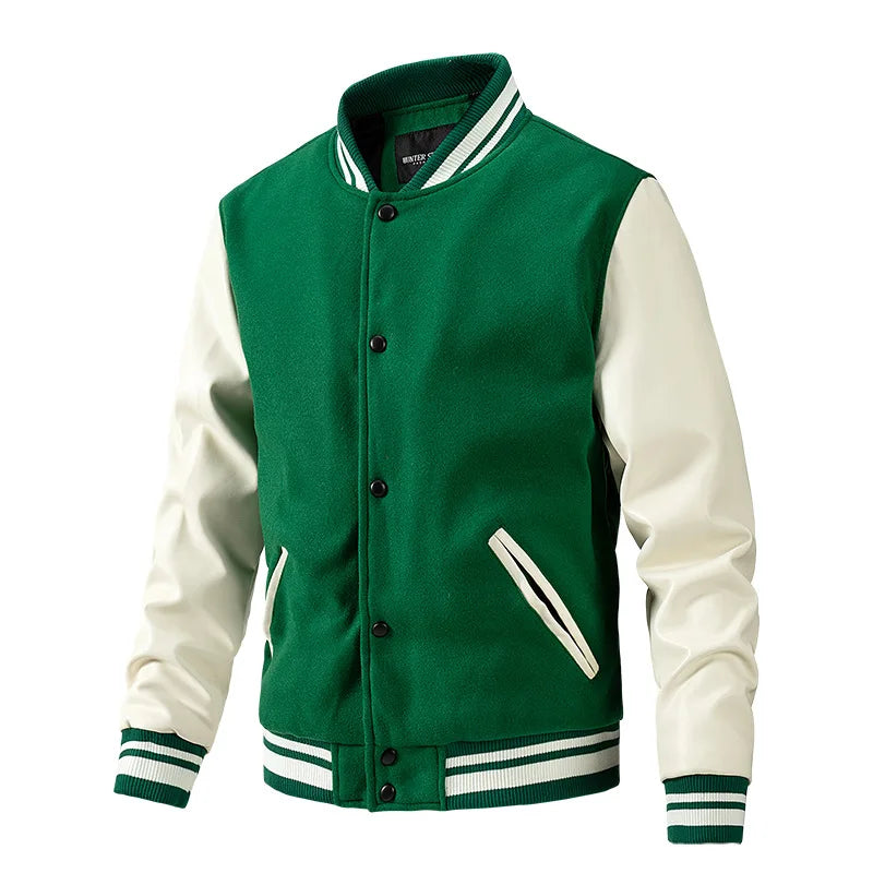 2025 Blank Plus Size Plain Man Jackets Wholesale Man Custom Jacket Embroidery DTG Custom logo Varsity Jacket Men