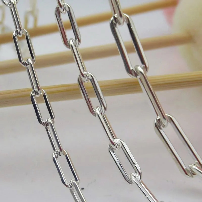 JS052 Wholesale 925 Sterling Silver Chain for Necklace Making