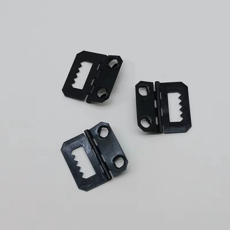 28x29mm No-nail Sawtooth Square Double-hole Iron Black Oxide Photo Album Picture Frame Hanger Wall Hook Discount Hinge Box MegaBDM