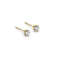 High End Cheap Classic 18K Gold Plated Stainless Steel CZ Zircon Stone Stub Earrings for Women