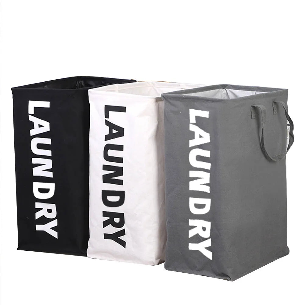 Oxford Cloth Home Laundry Basket with Wheels Large Capacity Dirty Clothes Storage Basket