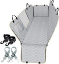 Dog Car Seat Covers Back Seat Waterproof Dog Car Hammock With Mesh Visual Window Durable Scratchproof Nonslip