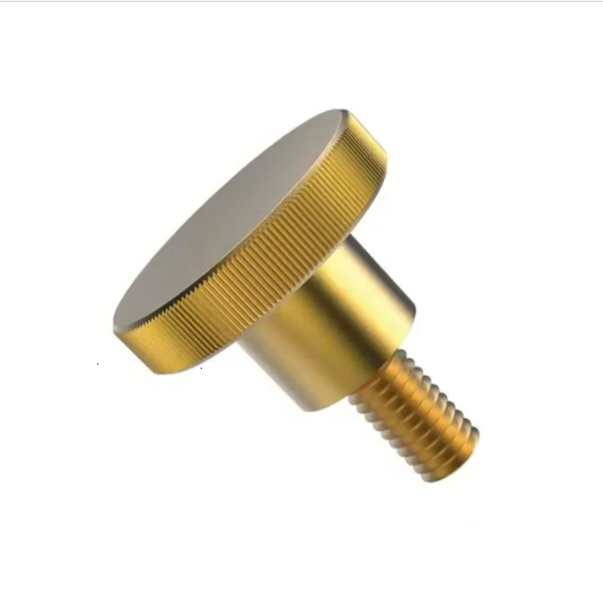 Customized Anodized Color Aluminum CNC Machined Step Screws Flat Hex Head Metric ISO Zinc Hardware Fasteners