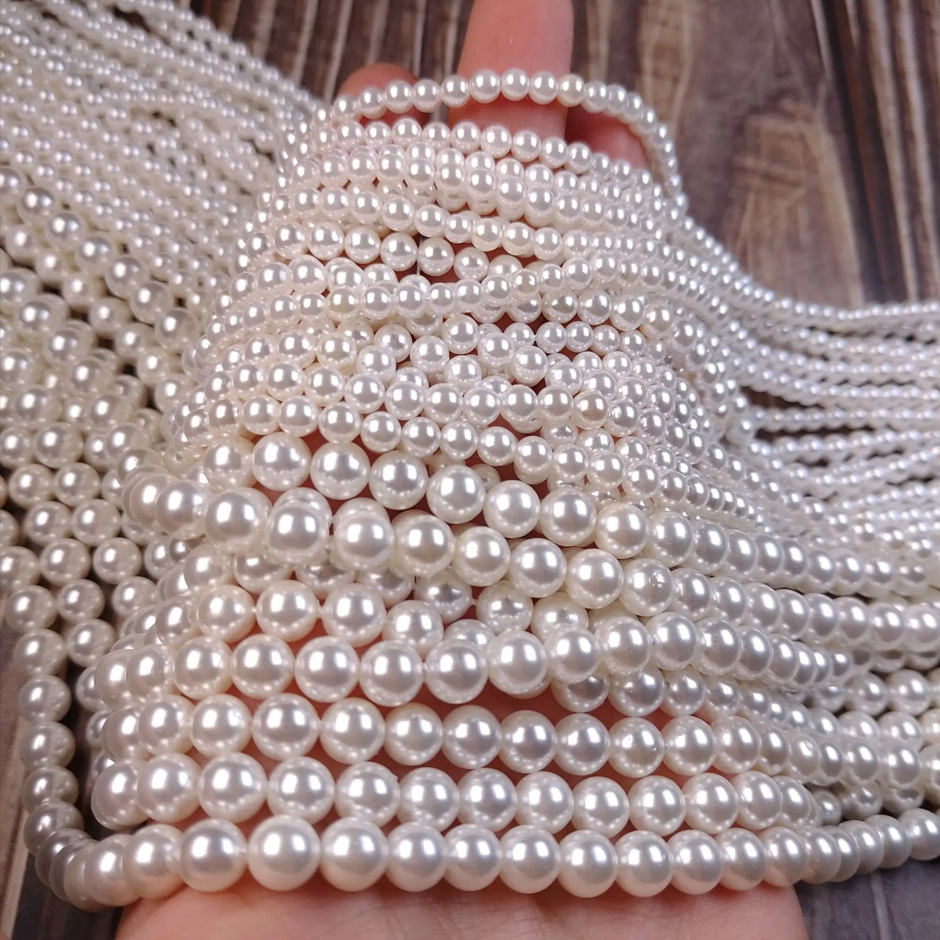 Factory Wholesale 2/3/4/6/8/10/12/14/16mm Good Quality Round ABS Pearls for Jewelry Making Multi Color ABS Pearls