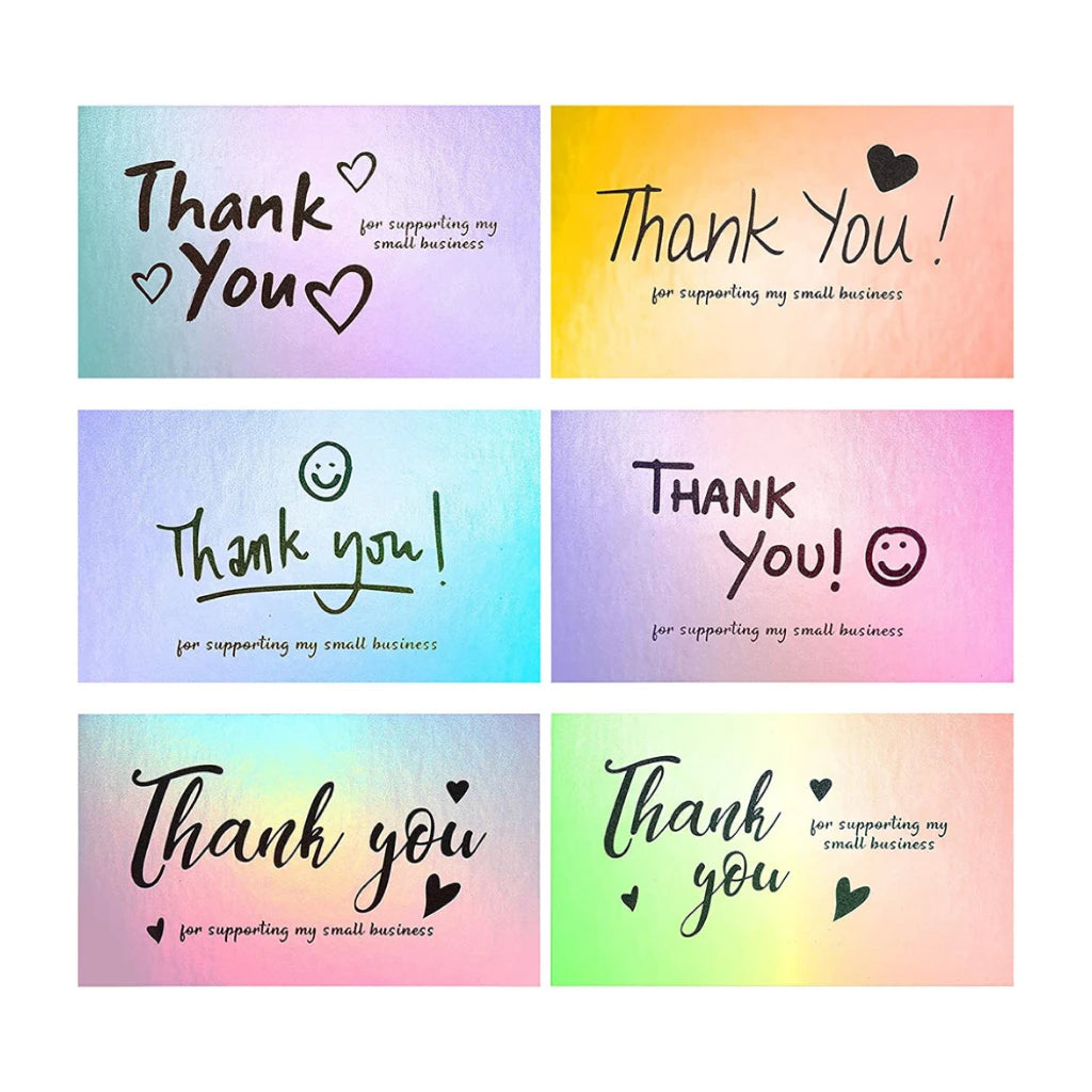 Custom logo Business Thank You Card Shopping Card Printing Holographic Trading Card