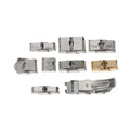 Stainless Steel Accessories Jewelry Findings Women Basic Fashion DIY End Cap Safety Clasp for Leather Rope Bracelet