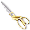 Gold-Plated Stainless Steel Tailor Scissors Industrial Smooth Edge for Embroidery Festive Ribbon Fabric Paper Plastic Cutting
