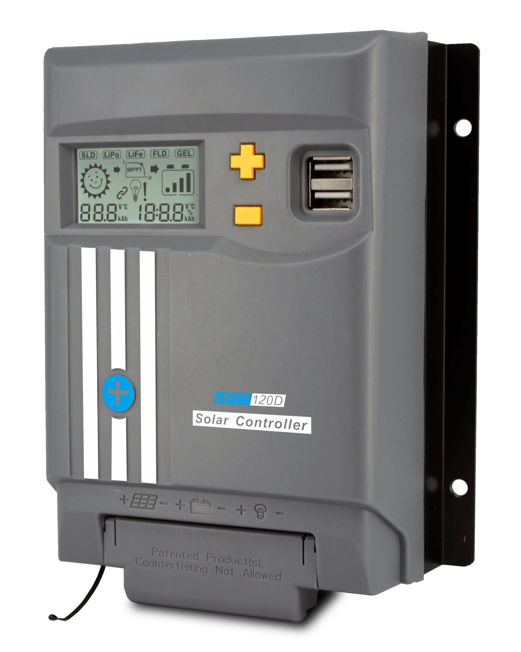 With LED Display Use for 12V/24V LifePo4  Battery  10A 20A 30A 40A With WIFI or Bluetooth MPPT Solar Charge Controller