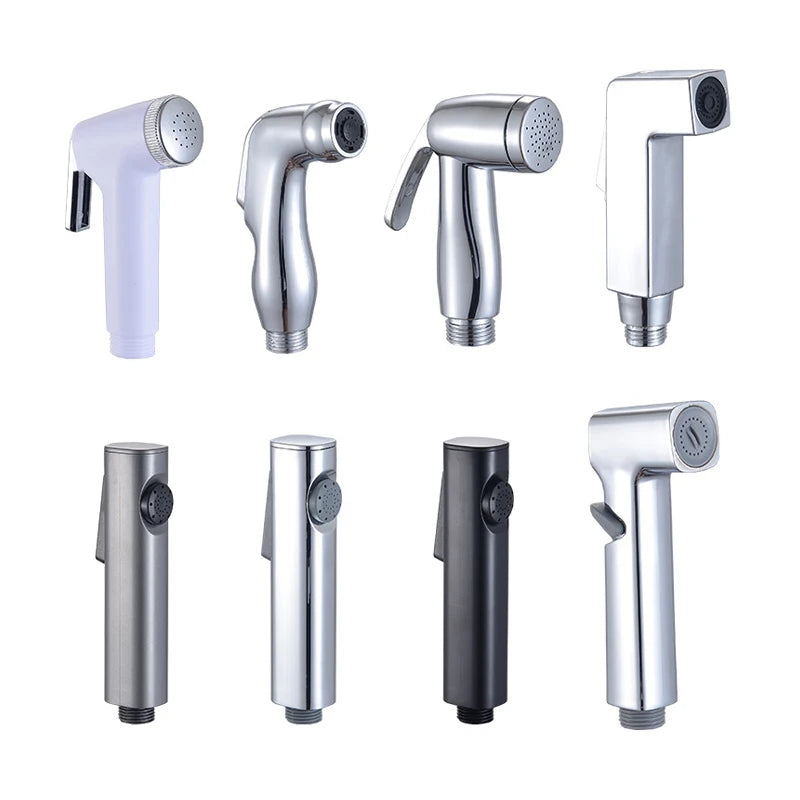 Bidet Sprayer for Toilet Flusher Handheld Sprayer Kit Cloth Diaper in Hand Sprayer Set Easy to Install Press Turbo Gun Head