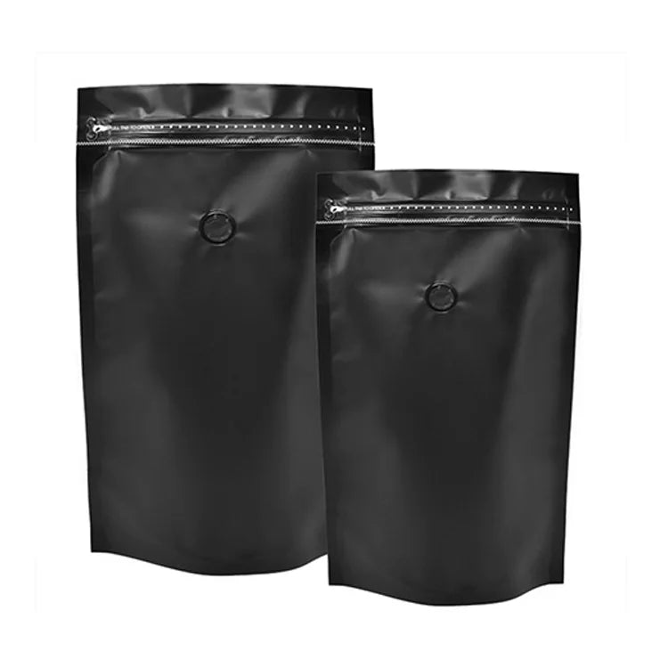 Factory Direct Recyclable Smell-Proof Moisture-Proof Temper Proof Valve Top Zipper Bags Customizable Sizes Flat Bottom Packaging
