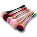 Colorful Soft Nylon Hair Nail Dust Brush Cleaner Loose Powder Brush in Stock Salon Nail Tool pink Dusting Brush for Cleaning