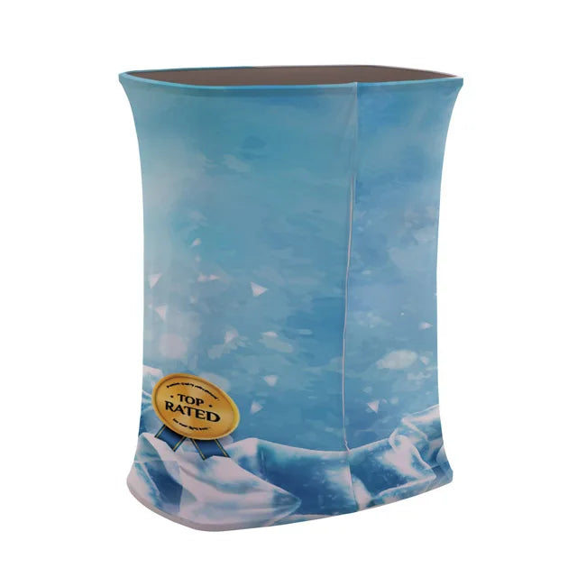 Folding Fabric Pop up Counter Table Exhibition Booth Stand Podium for Sales Promotion