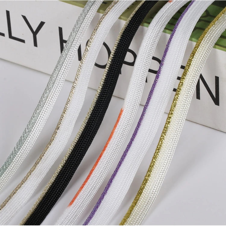 Teal Supplier Rayon Piping Cord Tape 100% Polyester 10mm with Lace Eco-Friendly Jacquard for Clothing