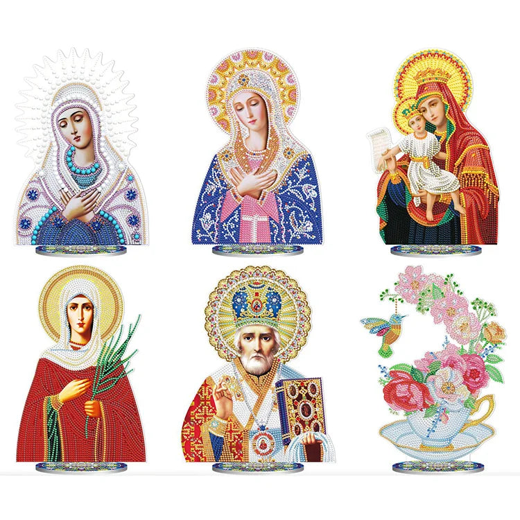 R-BJP01-305 3D Diamond Painting Home Decor Crystal Mosaic Art DIY Desktop Ornament Table Decoration Gift Idea