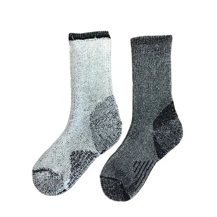 Custom Men's Winter Merino Wool Ankle Sports Socks Breathable Casual Anti-Slip Anti-Bacterial for Hunting Walking Hiking