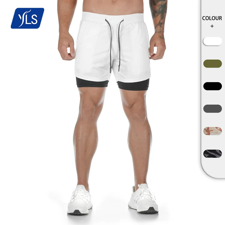 YLS 2022 Summer High Quality Factory Outlet Basketball/Running Shorts Breathable Quick Dry Lightweight Custom Logo Men Polyester