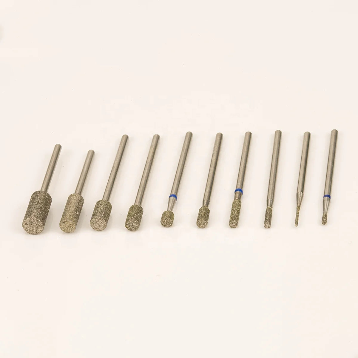 2.35mm Stainless Steel Shank F M Barrel Safety Professional Efile Wholesale Manicure Cuticle Russian Nail Drill Bits Diamond