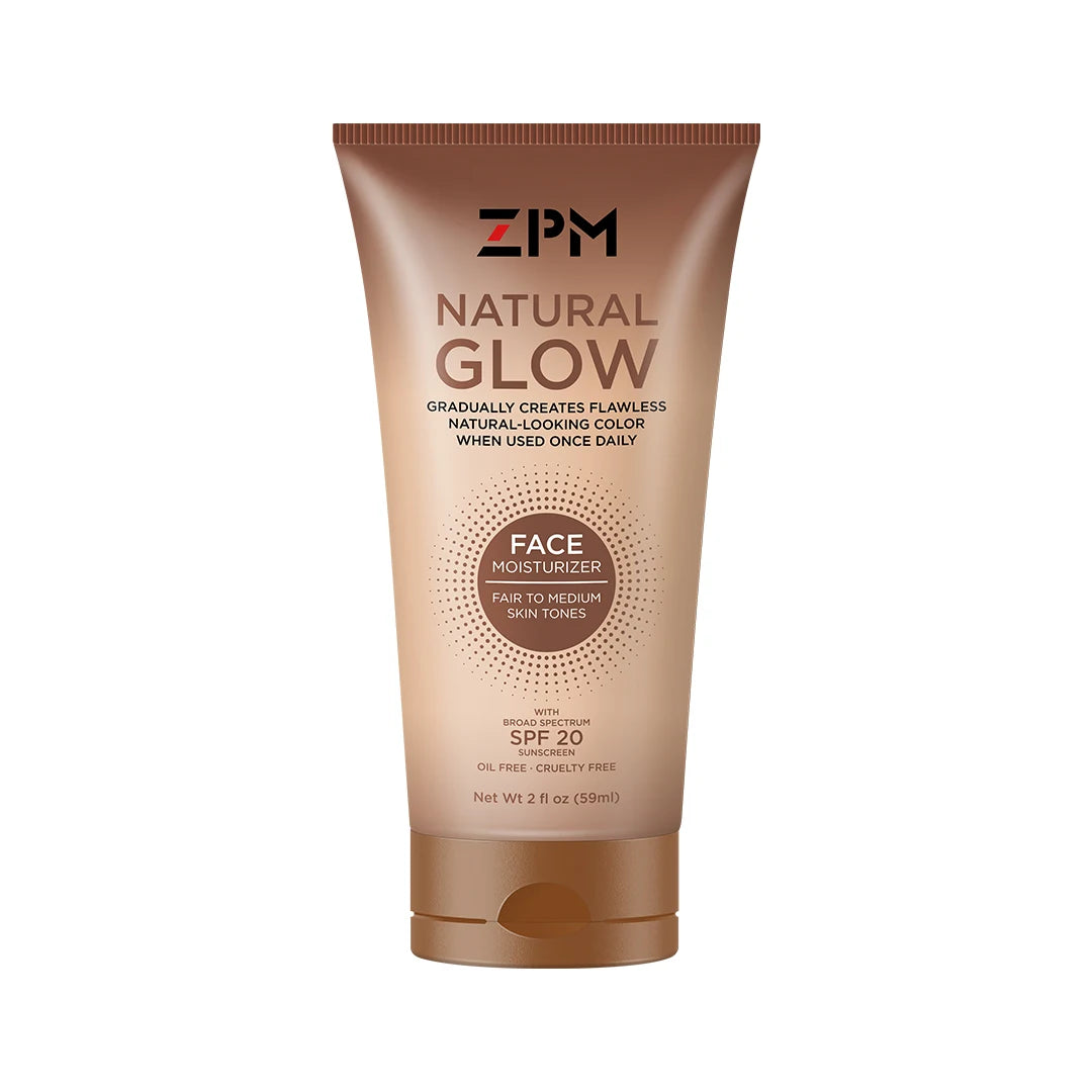 Natural Glow Face Self Tanner Lotion SPF 20 Sunless Tanning Daily Facial Sunscreen