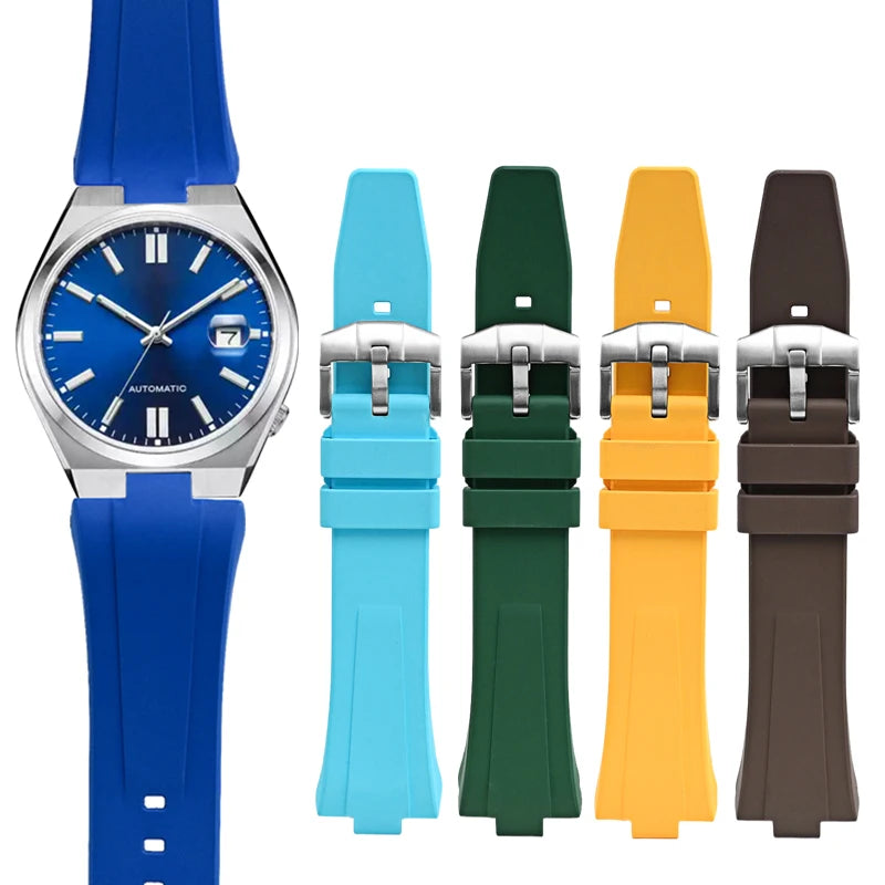 Top Quality 9mm Quick Release Sport Soft Silicone Watchband Fluorine Rubber Watch Strap for Citi-zen NJ0150 Series Band