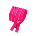 #5 Plastic Zipper New Design Acrylic Diamond Rhinestone Zipper Open End