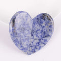 DIY Large Gua Sha Heart Natural Blue Spot Jade Guasha Stone for Face to Lift Decrease Puffiness and Tighten
