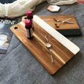 Professional Manufacturer Competitive Price Acacia Wood Rectangle Cheese Cutting Board 2.0cm Thick Sustainable
